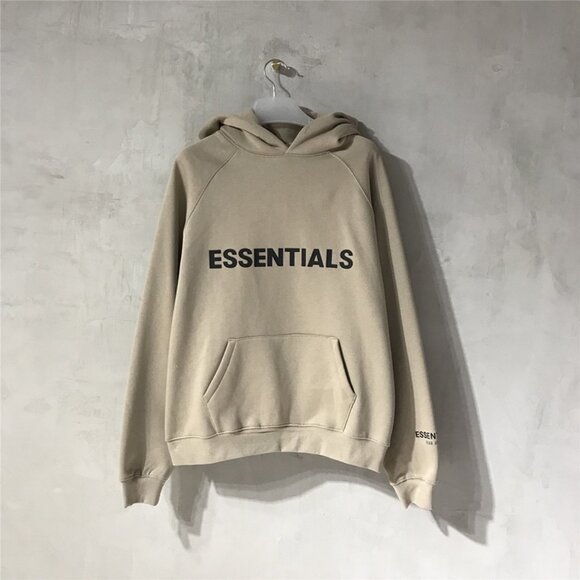 Fear of God Khaki Hooded Sweatshirt - Picture 1 of 7